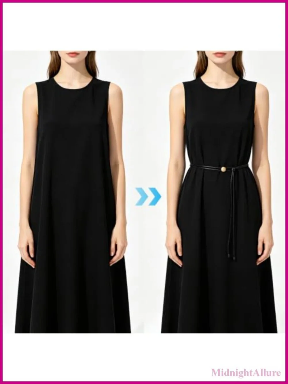 Skinny Vegan Leather Rope Belt Adjustable Tie Waist for Dress